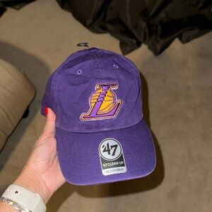 Lakers clean up 47 hat adjustable strap new